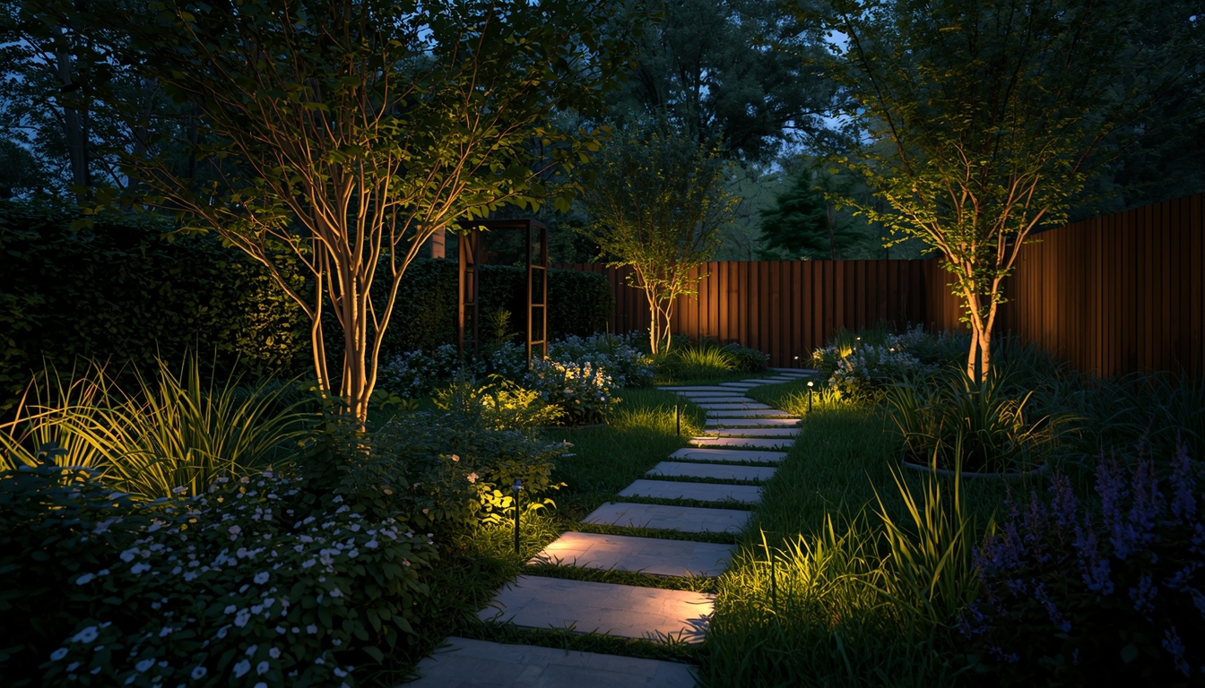 Path and garden LED lighting set by Antiradiantar